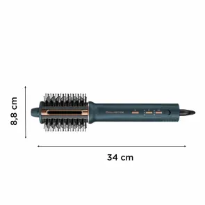 Фен-щетка Rowenta Air Brush 3D, 1200Вт, 3 режима, иониз-я, холл. обдув, функция фена, керамика, черно-золотой №3