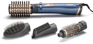 Фен-щітка Babyliss Style Pro, 1000Вт, 2 режими, іоніз-я, хол. Обдув, чохол для зберігання, кераміка, синій №2