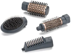 Фен-щітка Babyliss Style Pro, 1000Вт, 2 режими, іоніз-я, хол. Обдув, чохол для зберігання, кераміка, синій №3