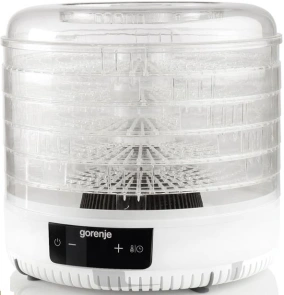 Сушарка для продуктів Gorenje 380Вт, піддонів - 5x2.8см, діаметр - 31см, макс - 70°С, алюміній, пластик, білий №2