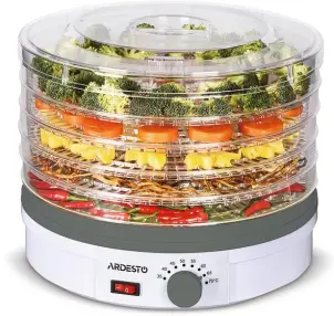 Сушилка для продуктов Ardesto FDB-5320, 245Вт, поддонов -5x3см, диаметр-32см, макс-70°С, рег.темп, пластик, белый №2