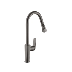 Комплект кухонна мийка Kroner Schwarze-6350HM PVD + змішувач Makon-GRP030-T + дозатор Spender-SCH049 №8
