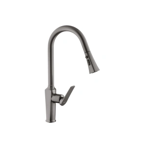 Комплект кухонна мийка Kroner Schwarze-6350HM PVD + змішувач Makon-GRP030-T + дозатор Spender-SCH049 №9