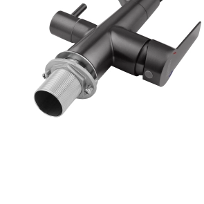 Комплект кухонна мийка Kroner Schwarze-6350HM PVD + змішувач Edelstahl Klassisch-PVD03817BLK + дозатор Spender-026 №9