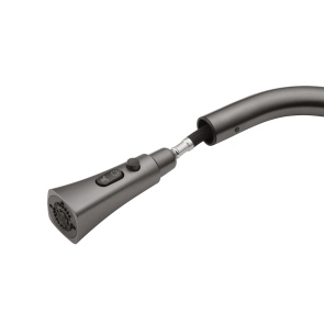 Комплект кухонна мийка Kroner Schwarze-6350HM PVD + змішувач Makon-GRP030-T + дозатор Spender-SCH049 №12