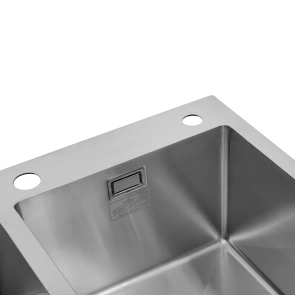 Комплект кухонна мийка Kroner Gebürstet-7843ZHM + змішувач Edelstahl Klassisch-ESG03817BLK + дозатор Spender-016 №7