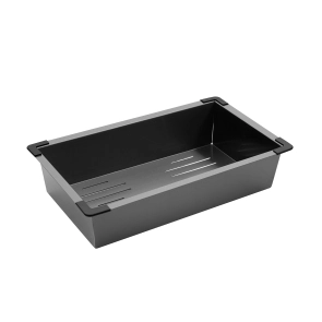 Комплект кухонна мийка Kroner Schwarze-6350HM PVD + змішувач Edelstahl Klassisch-PVD03817BLK + дозатор Spender-026 №20