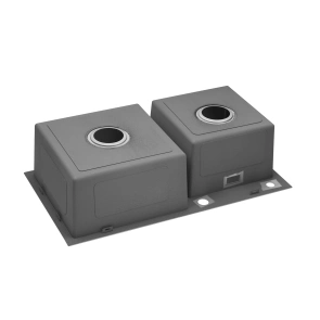 Комплект кухонна мийка Kroner Gebürstet-7843ZHM + змішувач Edelstahl Klassisch-ESG03815BLK + дозатор Spender-016 №10