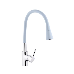 Комплект кухонна мийка Kroner Gebürstet-6350RHM + змішувач Küche-C031GRA + дозатор Spender-016 №17