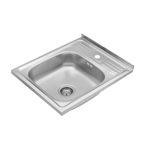 Кухонная мойка накладная Kroner KRP Satin – 6050 (0.6 мм) №3