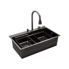 Кухонний комплект з Мийкою Kroner KRP Schwarze - SET7545HM PVD (3.0/0.8 мм) №10
