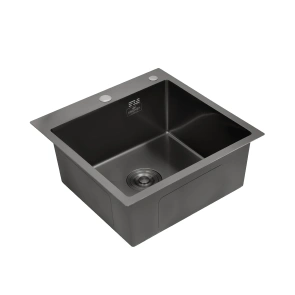 Кухонная мойка Kroner KRP Schwarze - 4545HM PVD (3.0/1.0 мм) №4