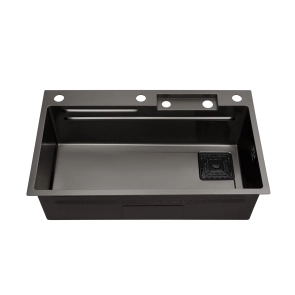 Кухонний комплект з Мийкою Kroner KRP Schwarze - SET7545HM PVD (3.0/0.8 мм) №15