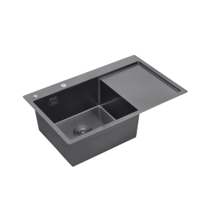 Кухонная мойка Kroner KRP Schwarze - 7849LHM PVD (3.0/1.0 мм) №6