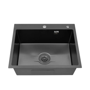 Кухонна мийка Kroner KRP Derby - 6050HM PVD (2,5/0,5 мм) №2