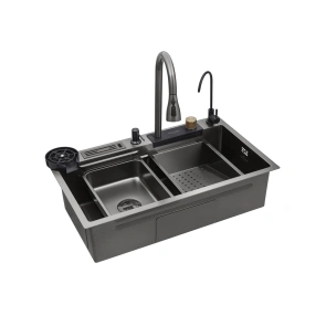 Кухонний комплект з мийкою Kroner KRP Schwarze - SET7545NB PVD (3.0/0.8 мм) №16