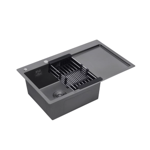 Кухонная мойка Kroner KRP Schwarze - 7849LHM PVD (3.0/1.0 мм) №7