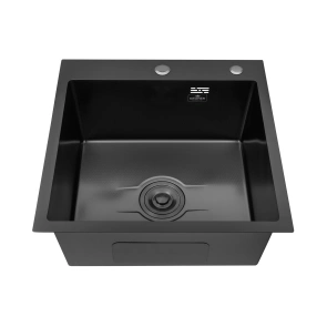 Кухонная мойка Kroner KRP Derby - 5050HM PVD (2,5/0,5 мм) №4