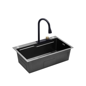 Кухонный комплект с мойкой Kroner KRP Schwarze - SET7546HM PVD (3.0/0.7 мм) №7