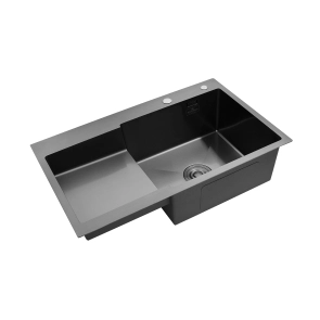 Кухонная мойка Kroner KRP Schwarze - 7848RHM PVD (3.0/1.0 мм) №4
