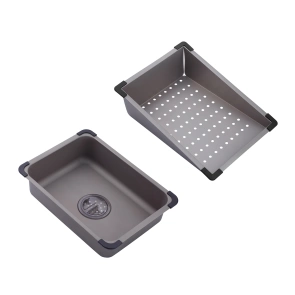 Кухонна мийка Kroner KRP Schwarze - SET7545NG PVD (3.0/0.8 мм) №14