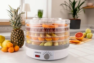Сушилка для продуктов Ardesto FDB-5320, 245Вт, поддонов -5x3см, диаметр-32см, макс-70°С, рег.темп, пластик, белый №5