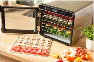 Сушилка для продуктов Sencor 600Вт, поддонов - 7x2.8см, диаметр - 30см, электронное управл., черный №11