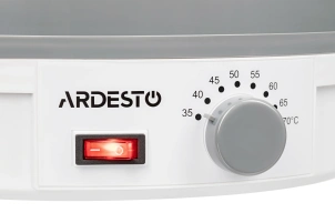 Сушилка для продуктов Ardesto FDB-5320, 245Вт, поддонов -5x3см, диаметр-32см, макс-70°С, рег.темп, пластик, белый №11