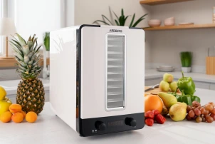 Сушилка для продуктов Ardesto 550Вт, поддонов – 10+1x3см, макс – 70°С, сетка для ягод, пластик, белый №4