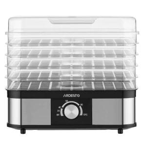 Сушилка для продуктов Ardesto 245Вт, поддонов - 5x3см, макс - 70°С, пластик, черный+нерж №2
