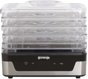 Сушилка для продуктов Gorenje 230Вт, поддонов - 5x2.8см, диаметр - 29см, макс - 75°С, электр.упр,белый №1