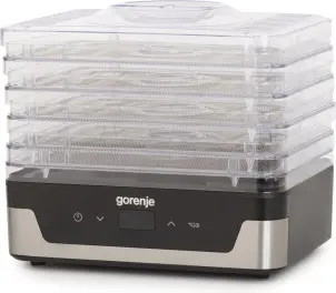 Сушилка для продуктов Gorenje 230Вт, поддонов - 5x2.8см, диаметр - 29см, макс - 75°С, электр.упр,белый №3