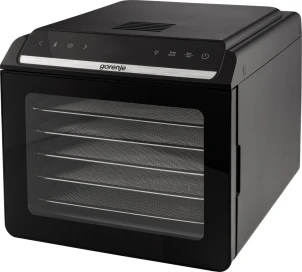 Сушарка для продуктів Gorenje 580Вт, піддонів - 6x1.5см, діаметр - 25см, макс - 75°С, дисплей, пластик+метал, чорний №3