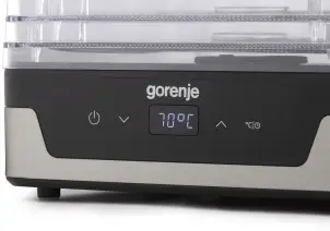 Сушилка для продуктов Gorenje 230Вт, поддонов - 5x2.8см, диаметр - 29см, макс - 75°С, электр.упр,белый №7
