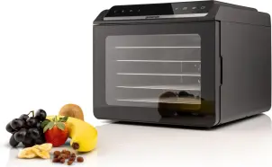 Сушарка для продуктів Gorenje 580Вт, піддонів - 6x1.5см, діаметр - 25см, макс - 75°С, дисплей, пластик+метал, чорний №5