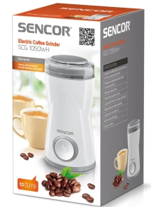 Кавомолка Sencor роторна 150Вт, об'єм зерен-50г, пластик, білий №3