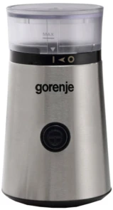 Кавомолка Gorenje роторна 150Вт, об'єм зерен-60г, метал, чорно-сріблястий №1