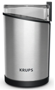 Кофемолка Krups роторная 200Вт, объем зерен-85г, пластик/металл, черный №1