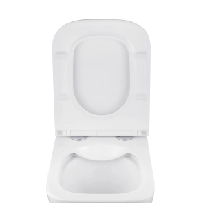 Унітаз підвісний безобідковий Kroner Eifel WHI493436 RIMLESS з сидінням Slim Duroplast / Soft-close / Quick relase (KE493436WHIR) №6