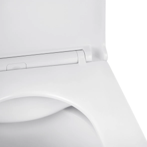 Унітаз підвісний безобідковий Kroner Eifel WHI493436 RIMLESS з сидінням Slim Duroplast / Soft-close / Quick relase (KE493436WHIR) №9