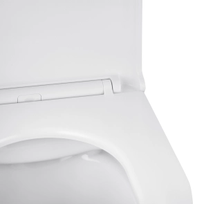 Унітаз підвісний безобідковий Kroner Harz WHI493736 RIMLESS з сидінням Slim Duroplast / Soft-close / Quick relase (KH493736WHIR) №7