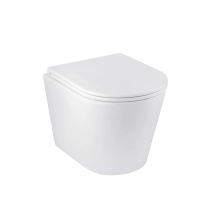 Унитаз подвесной безобедочный Kroner Armada WHI513636 RIMLESS с сиденьем Slim Duroplast / Soft-close / Quick relase (KA513636WHIR)