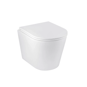 Унитаз подвесной безобедочный Kroner Armada WHI513636 RIMLESS с сиденьем Slim Duroplast / Soft-close / Quick relase (KA513636WHIR) №1