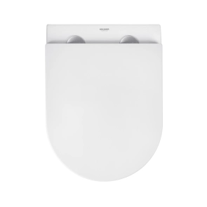 Унітаз підвісний безобідковий Kroner Harz WHI493736 RIMLESS з сидінням Slim Duroplast / Soft-close / Quick relase (KH493736WHIR) №9