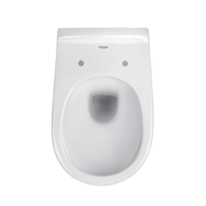 Унитаз подвесной безобедочный Kroner Oker WHI533536 RIMLESS с сиденьем (KO533536WHIR) №7