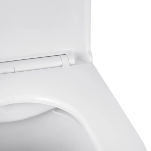 Унитаз подвесной безобедочный Kroner Armada WHI513636 RIMLESS с сиденьем Slim Duroplast / Soft-close / Quick relase (KA513636WHIR) №7