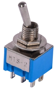 Тумблер MTS-212 (ON)-ON 2Пол. *6Конт. №1