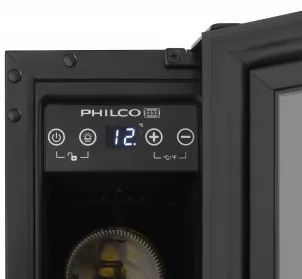 Холодильник Philco для вина, 81.3х57х52.5, холод.отд.-26л, зон - 1, бут-6, диспл, подсветка, черный №3