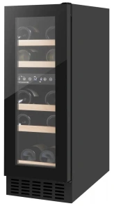 Холодильник Philco для вина, 85х29.5х57, холод.отд.-47л, зон - 2, бут-17, диспл, подсветка, черный №1