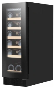 Холодильник Philco для вина, 81х30х57, холод.отд.-58л, зон - 1, бут-19, диспл, подсветка, черный №1
